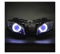 Lampada Faro Per YZF-R6 2008 2009 2010 2011-2015 Faro Anteriore Per Moto A LED Proiettore Faro HID Gruppo Ottico Abbagliante/anabbagliante(White And Bule)