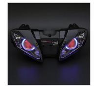 Lampada Faro Per YZF-R6 2008 2009 2010 2011-2015 Faro Anteriore Per Moto A LED Proiettore Faro HID Gruppo Ottico Abbagliante/anabbagliante(Bule And Red)