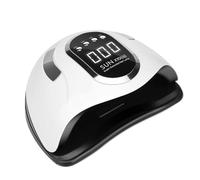 Lampada for asciugatura unghie UV a 66 LED, potente lampada for manicure, for in gel e apparecchiature for professionali con sensore di movimento(White-X10)