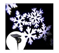 Lampada for proiettore natalizia a LED 180 Girevole Solar Full Sky Star Light Party Sta Light Lampada da giardino for esterni (Color : White snowflake, Size : 1)