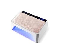 Lampada for unghie a cuscino con lampada LED professionale ricaricabile senza fili da 178 W for nail art in gel(Roze)