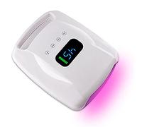 Lampada for unghie a LED, asciugacapelli senza fili da 96 W, luce arricciacapelli for smalto ad asciugatura rapida 28800 mAh, strumenti professionali for nail art in gel for la casa e il salone(White)
