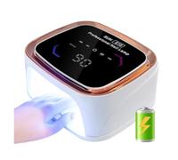Lampada for unghie a LED for in gel, asciugatrice a polimerizzazione rapida, nera/bianca con 39 , 4 timer, lampada for professionale for salone di bellezza domestico, strumenti for(MJD-S10-White)