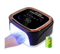 Lampada for unghie a LED for in gel, asciugatrice a polimerizzazione rapida, nera/bianca con 39 , 4 timer, lampada for professionale for salone di bellezza domestico, strumenti for(MJD-S10-Black)