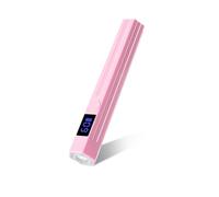 Lampada for unghie a LED portatile Mini lampada for con due timer for manicure ricaricabile for la polimerizzazione di tutti gli smalti in gel for(Pink)