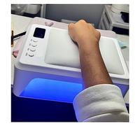 Lampada for unghie a LED UV 72W Lampada for unghie con cuscino a mano in pelle Potente lampada for asciugare le unghie for manicure 2 in 1 Tintore for unghie Doppie sorgenti luminose 60 LED Luce for a