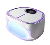 Lampada for unghie in gel UV da 45 LED, asciugatrice for unghie UV, luce a LED for manicure, smalto in gel, 4 timer, strumento professionale for asciugatura di smalti in gel for unghie(PURPLE)