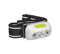 Lampada frontale a LED con interruttore senza contatto, caricatore USB e testa regolabile