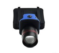 Lampada frontale a LED per esterni, con funzione zoom, per pesca e campeggio, luce per mani