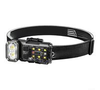 Lampada frontale a LED ricaricabile con 3 modalità Sensore di movimento IPX4 Resistente all'acqua 800mAh Banda regolabile leggera per la corsa notturna Escursionismo Campeggio per l'esplorazione della