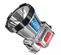 Lampada frontale a LED ricaricabile con controllo del sensore di movimento, power bank integrata, impermeabile IPX4, per corsa notturna, escursionismo, campeggio, modalità stroboscopica debole forte
