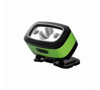 Lampada frontale a LED ricaricabile con controllo intelligente del sensore, batteria da 800 mAh per durata 24 ore, angolo regolabile, luce a mani libere per campeggio, escursionismo, corsa (verde)