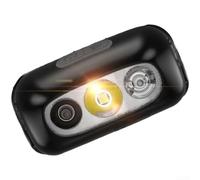 Lampada frontale a LED ricaricabile con rilevamento del movimento per controllo della luce basato sull'onda, portata di 200 m, posizione della lampada regolabile per attività di precisione