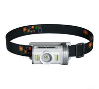 Lampada frontale a LED ricaricabile con sensore di movimento e funzione di pressione lunga, impermeabile, luce da lavoro IPX4, fascia regolabile per campeggio, corsa, riparazione, attività all'aperto
