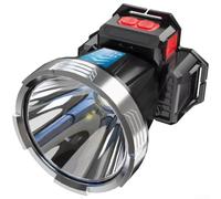 Lampada frontale a LED ricaricabile con sensore di movimento, power bank USB, impermeabile IPX4, luminosità regolabile e modalità stroboscopica per escursionismo, campeggio, corsa, avventure notturne