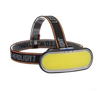 Lampada frontale con illuminazione a lungo raggio per ciclisti ed escursionisti, con uscita LED luminosa, ricarica USB e design compatto portatile (giallo)