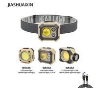 Lampada frontale con luce forte, ricarica super luminosa, pesca notturna ultraleggera per esterni, speciale per la corsa multifunzionale