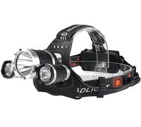 INF Lampada frontale resistente all'acqua con 3 LED ricaricabili