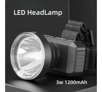 Lampada frontale LED ricaricabile faro torcia mini lampada frontale ad alta potenza USB 18560 tipo-c fari da pesca per lavoro notturno