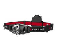 LED LENSER H3.2 - Faro a LED H3.2, 120 lm, nero / rosso, 3x AAA (Micro)