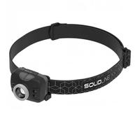 Solidline SH5 - Lampada frontale a LED ad alta potenza, messa a fuoco, testa orientabile, 350 lumen, raggio d'azione di 190 m, durata di 25 ore, set di batterie incluso, 1 pezzo