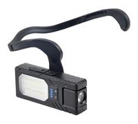 Lampada frontale leggera con controllo del sensore di gesto, doppia luce rossa e bianca con cinturino regolabile per una vestibilità comoda e sicura (9068)