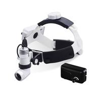 Lampada Frontale Medico-Chirurgica LED da 3 W con regolazione spot, lampada frontale medica per medici ospedalieri multiuso Con doppia batteria,Dentale Chirurgica Frontalecon illuminazione