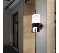 WOFI Applique LED da esterni Diego, per numeri civici WOFI