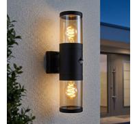 Globo Lighting Xeloo lampada da parete per esterni 2x60 W nero-fumé 32014-2BSS