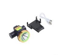 Lampada frontale per casco da saldatura, ricaricabile tramite USB C, luce a LED per elmetto rigido, regolabile a 90°, torcia luminosa con 3 modalità di luce stroboscopica forte, per lavori di
