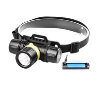Lampada frontale per immersioni con display numerico della batteria, cinturino regolabile e corpo in alluminio per viaggi subacquei faro subacqueo testa montata luce subacquea lampada da snorkeling