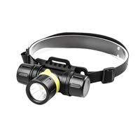 Lampada frontale per immersioni con display numerico della batteria, cinturino regolabile e corpo in alluminio per viaggi subacquei faro subacqueo testa montata luce subacquea lampada da snorkeling