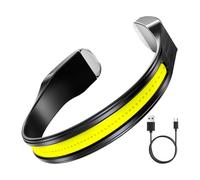 Lampada frontale ricaricabile per adulti 900 mAh, 3 modalità, luce intensa | Lampada frontale per corsa per escursionismo, pesca, campeggio, passeggiata, giardino, lavoro casa