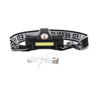 Lampada frontale, ricaricabile tramite USB, casco per saldatura, con base inclinabile regolabile, doppia modalità di illuminazione, IPX4, per saldatura ed escursionismo