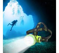 Lampada frontale subacquea ricaricabile con visibilit 350M per pesca notturna