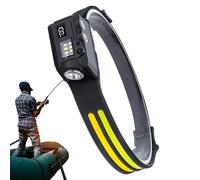 Lampada Frontale Torcia - 300 Lumen Con Sensore Di Movimento Magnetico Impermeabile Regolabile | Torcia da Campeggio Luminosa Lampada Anteriore | Per Riparazioni, Zaino In Spalla, Arrampicata, Escursi