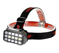 Lampada frontale UV LED con ricarica USB - Nera KP40337