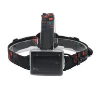 Lampada Frontale Zoom RJ-2166 LED Potente Lampada Frontale Impermeabile Torcia da Campeggio e Caccia Utilizza Batteria AA(Red)