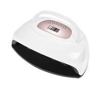 Lampada gel for manicure con display LCD con rilevamento del movimento | Smart motion sensor, LCD timer, fast cure, ABS body, portable nail lamp(Gold)