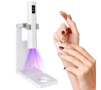 Lampada Gel Unghie, Lampada Portatile Led Ricaricabile Per Unghie, Mini Torcia Lampada Uv Led Per Unghie Usb, Con Supporto, 20s/60s Temporizzazione Display Digitale