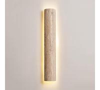 Lampada Gialla LED a metà Cilindro Long Stone Wall Monte Funture, Moderne luci Parete retrò 3000K cablate corridoio per Soggiorno Camera da Letto