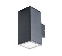 lampada giardino gori esterno casa facciata GU10 antracite 2 luci parete