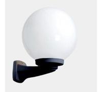 Lampada Globo Nera con Braccio a Muro + Base E27 - Fumagalli