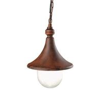 Lampada Grande a Sospensione da Esterno E27 in Alluminio Sovil Ruggine