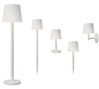 Lampada Greta Solare & Ricaricabile Bianca, 5 in1 Luce Calda