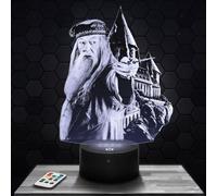 Lampada H. Potter Dumble dore per decorare la camera dei ragazzi e delle ragazze. Lampada 3D del film di fantasia magica. Idea regalo per decorare l'ufficio. Idea regalo per adolescenti a Natale