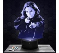 Lampada H. Potter Hermione per decorare la camera dei ragazzi e delle ragazze. Lampada 3D del film di fantasia magica. Idea regalo Hermione per decorare l'ufficio. Idea regalo originale a Natale. TOP