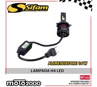 LAMPADA H4 LED + ALIMENTATORE 16W 2200 LUMENS KAWASAKI VN 2000 H CLASSIC 2009