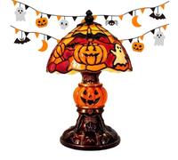 Lampada Halloween Decorativa Centrotavola In Resina Dipinta Retro Gotico