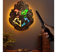 Lampada Harry Potter Hogwarts House Crest Wand turns Light Lamp 35 cm Paladone